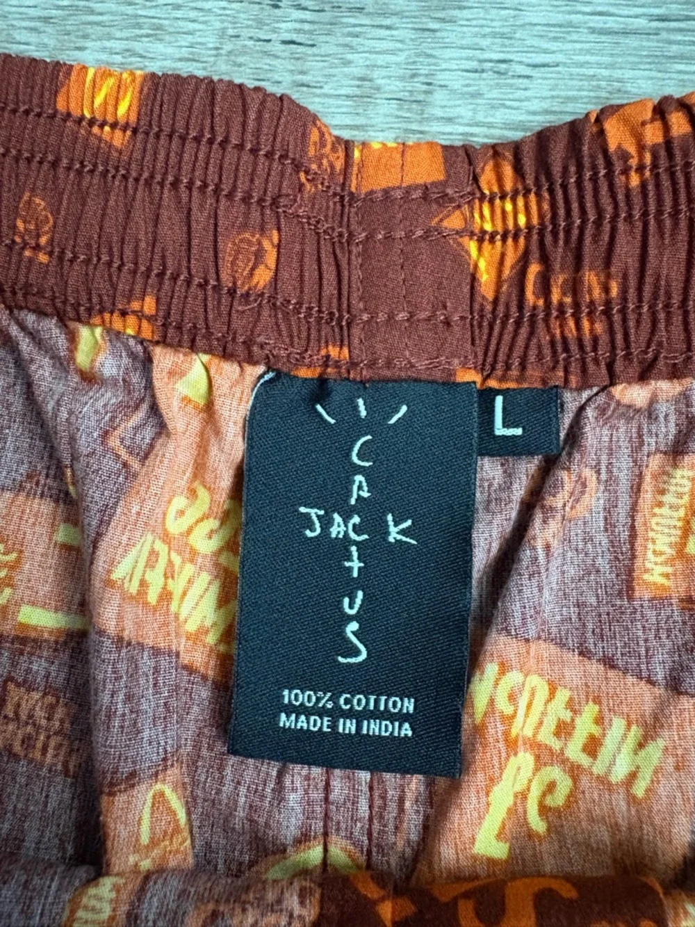 NWOT Cactus Jack by Travis Scott x McDonald's Breakfast Boxers Sz Large